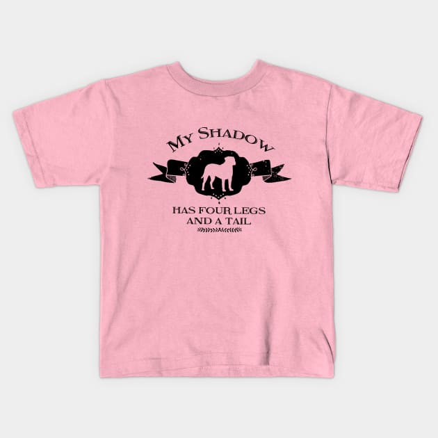 My Mastiff Shadow Kids T-Shirt by You Had Me At Woof